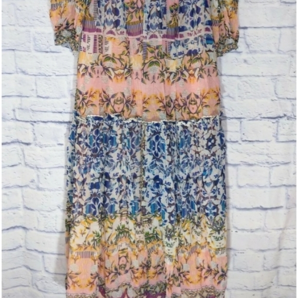 HTF Anthropologie Anastasia Maxi Dress Bhanuni by Jyoti Size 0 - Picture 7 of 10
